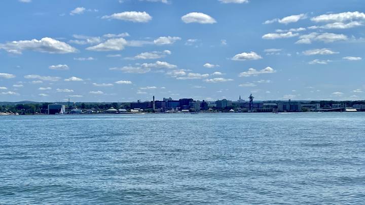 The shoreline of Presque Isle State Park
