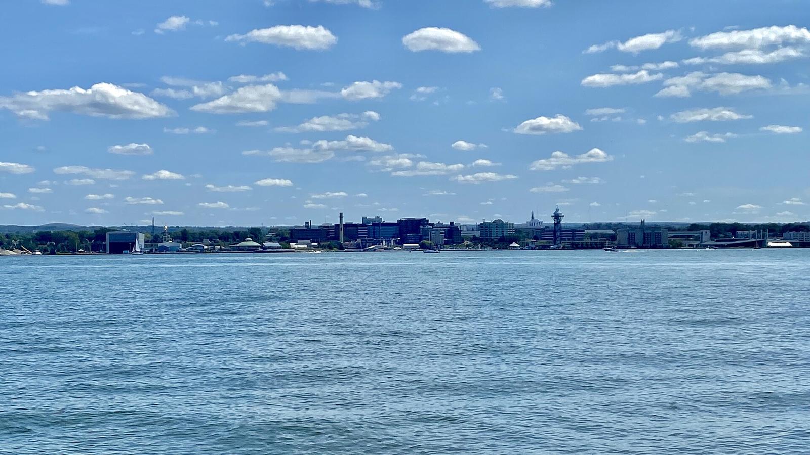 The shoreline of Presque Isle State Park