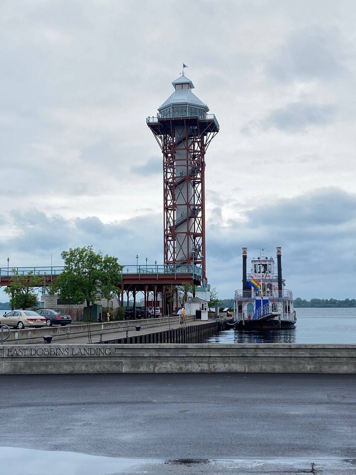 Bicentennial Tower on the bayfront